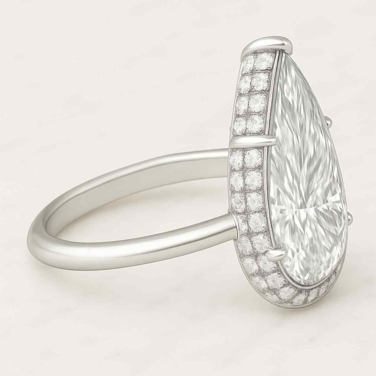 pear cut engagement ring