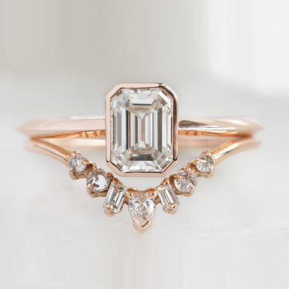 18k Rose Solid Gold Ring For Her
