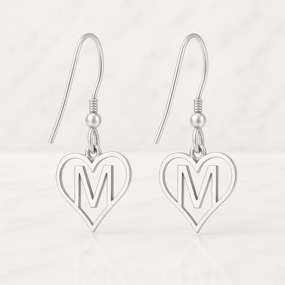 18k Solid Gold Mini Love Earrings Valentines Day Gift for Her