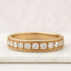 Round Cut Lab Grown Diamond Full Eternity Wedding Band