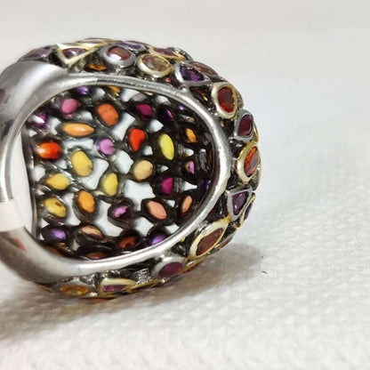 18k Vermeil Yellow Gold Gem Ring For Her