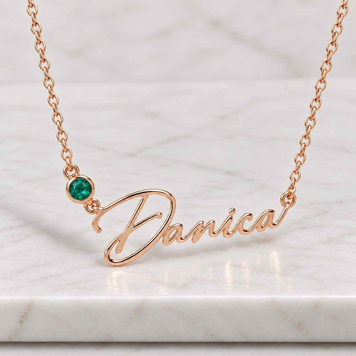 Custom Family Birthstone Necklace: Personalized Oval Gemstone Pendant,
