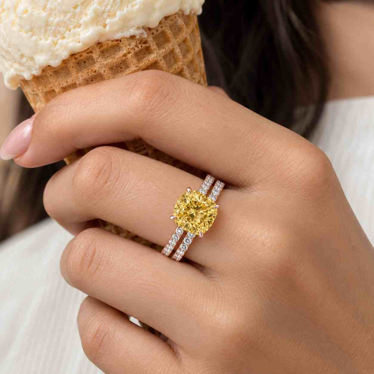 1920's raw salt and pepper diamond, pear diamond ring, unique engagement bridal set, black, gray pear, 14k yellow, rose, or white gold 