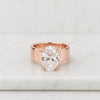 Oval Cut Lab Grown Diamond Rose Gold Engagement Ring