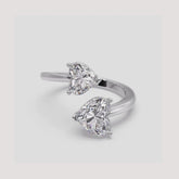 Toi Et Moi Moissanite Engagement Ring