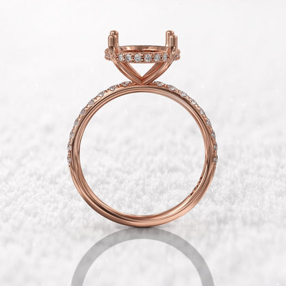 4 Prong Oval Cut Lab Grown Diamond Ring