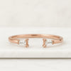 Salt And Pepper Tapered Baguette Diamond Band