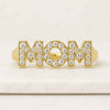 Personalized Mom Latter Diamond Ring