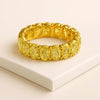 Fancy Yellow Oval Cut Diamond Eternity Band