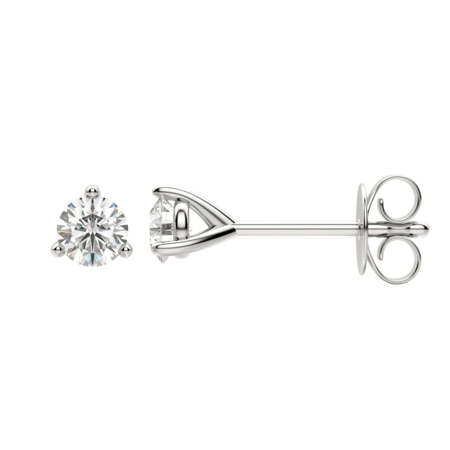 1 CT Round Cut Diamond Stud Earring For Her