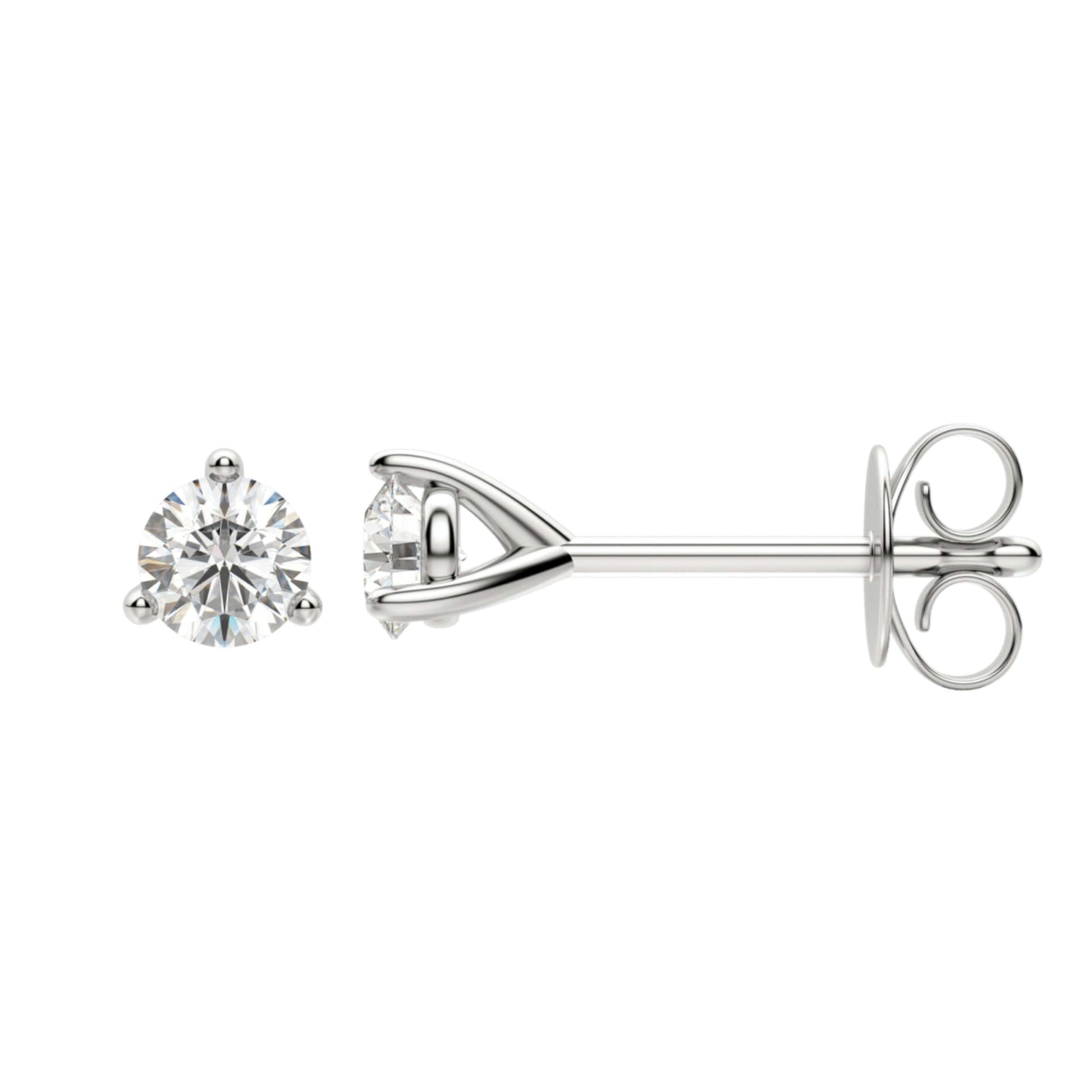 1 CT Round Cut Diamond Stud Earring For Her