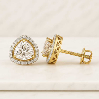 1 Carat Diamond Stud Earrings, Certified Diamond Studs, Round Diamond Stud Earrings, Lab Grown Diamond Studs