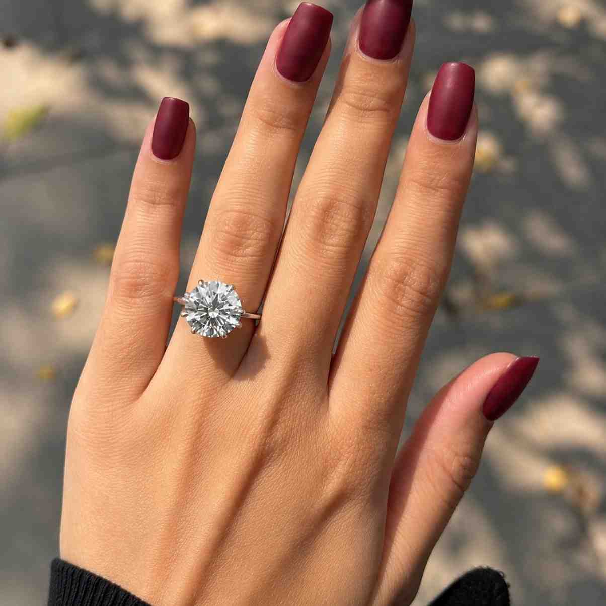 1 carat round cut igi certified e, vvs2 lab grown diamond solitaire ring engagement ring, yellow gold gold promise ring gift for her