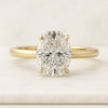 Oval Lab Grown Diamond Engagement Ring