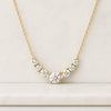 1.29 CT Round Lab Grown Diamond Bar Necklace For Mom