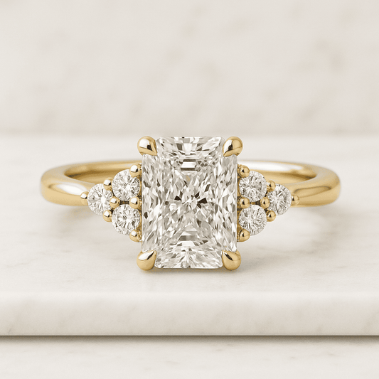 1 Ct Pear Lab Grown Diamond Signet Ring in Solid Gold in 14k Yellow, Rose