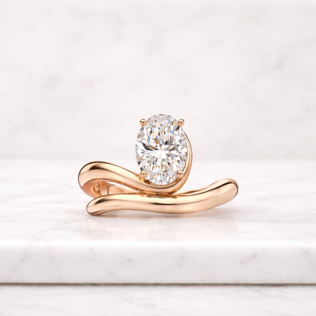 14K Gold Teardrop Dangle Ring Minimalist Charm Ring Dainty Gold Band Drop Dangle Ring Gift for Her Everyday Jewelry Stacking Ring