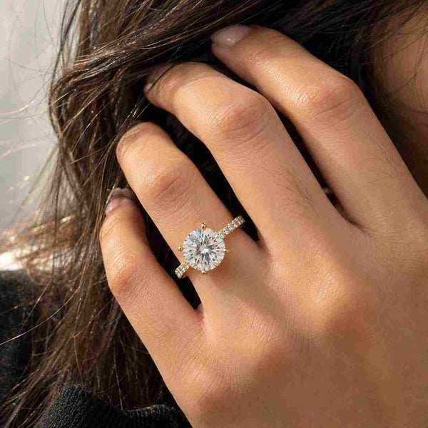 1ct Pear Lab Grown Diamond East West Pinky Ring IGI Certified | Bezel Set Friendship Ring | 14k Gold
