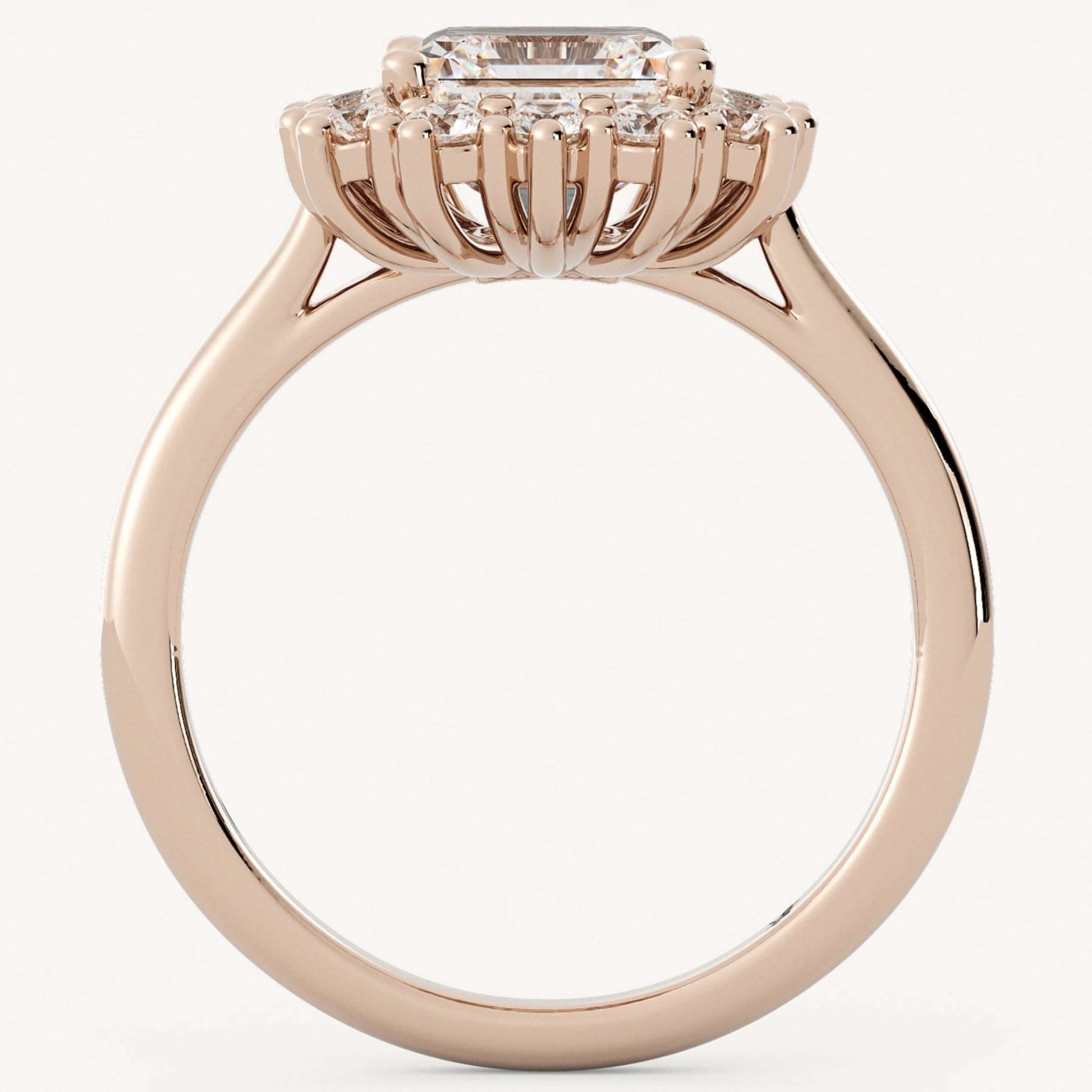 2.00 Carat Asscher Cut Lab Diamond Ring