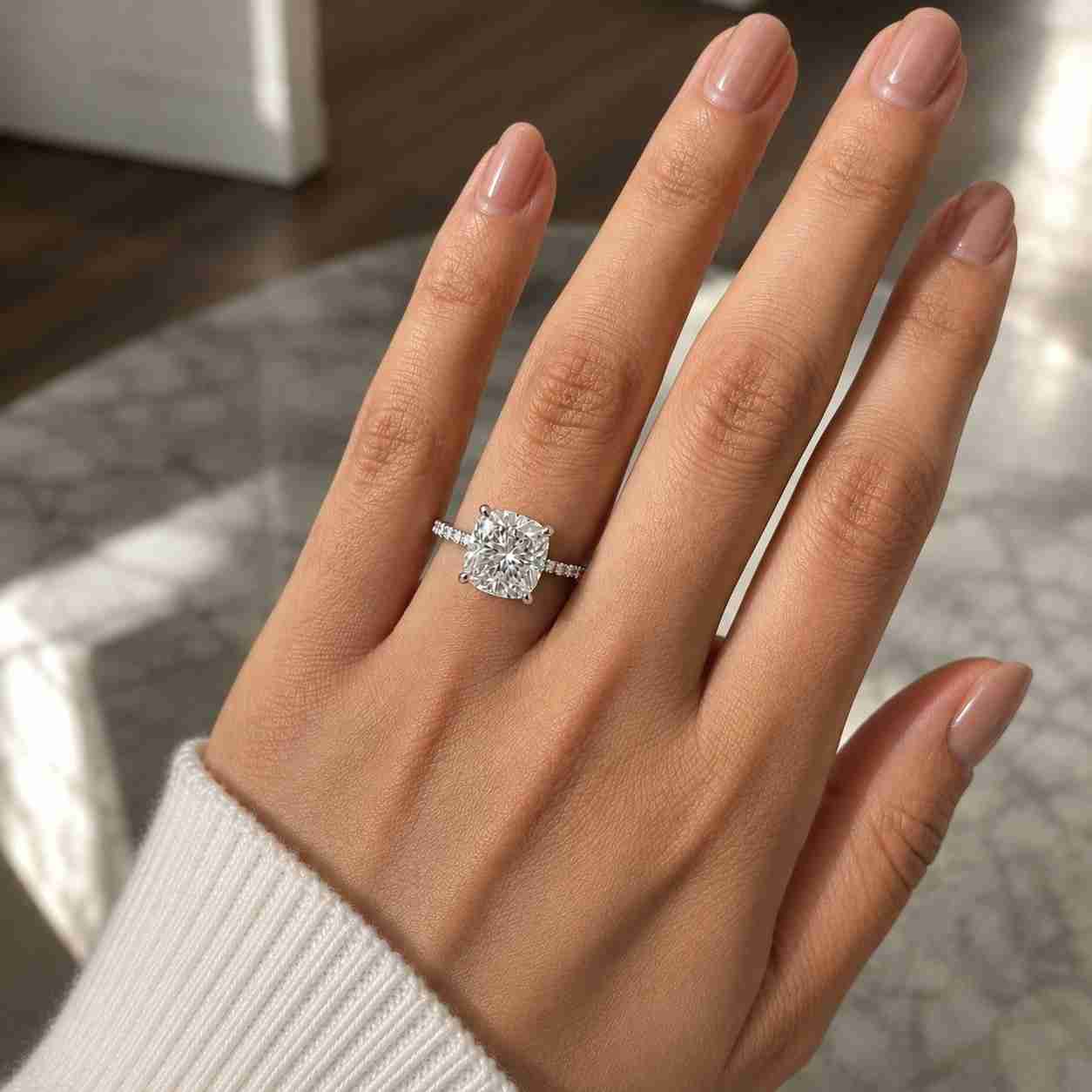 2.00 carat igi certified lab grown diamond ring: solitaire ring 10k yellow gold
