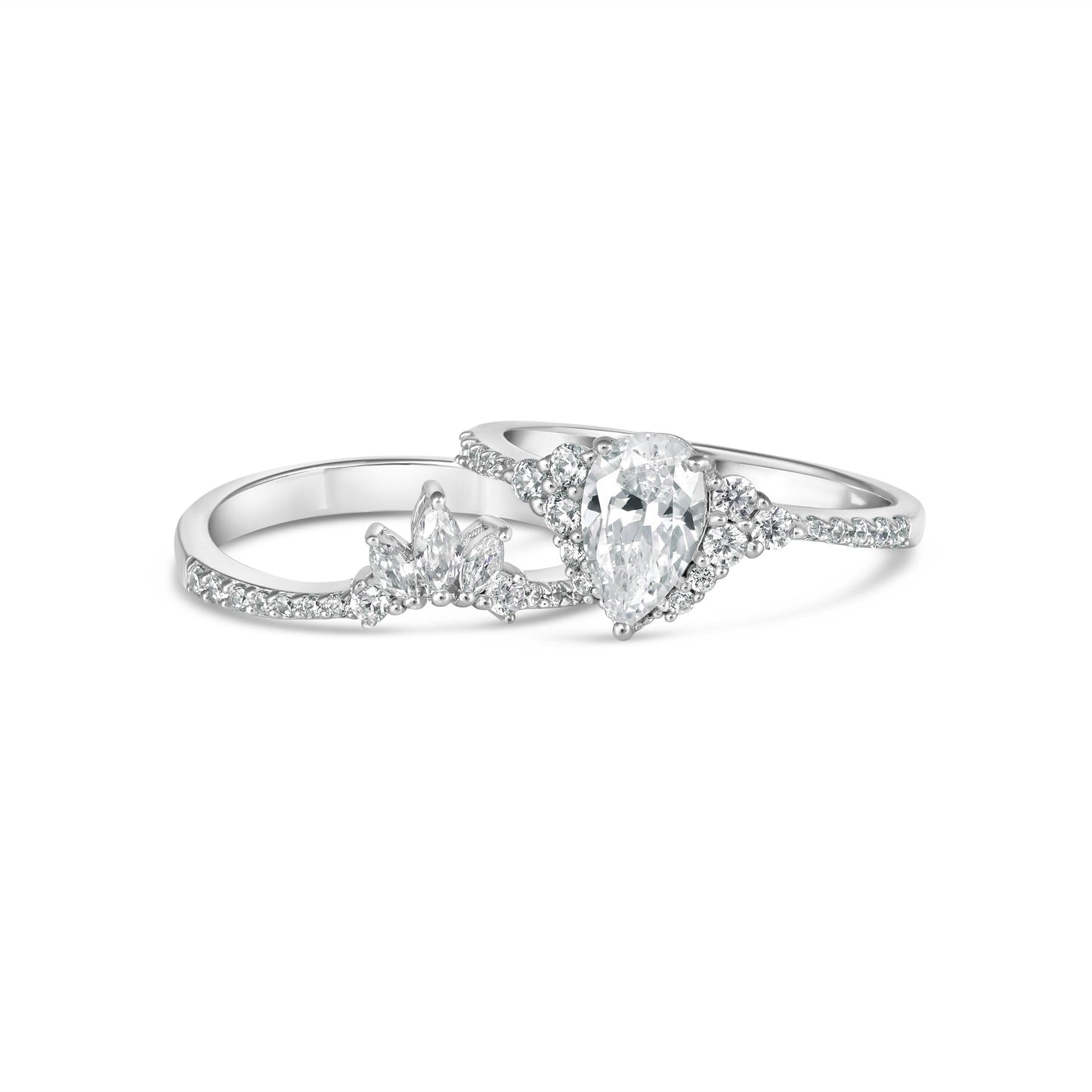 2.10 CT Multi Diamond Bridal Wedding Ring Set