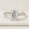 Emerald Cut Lab Grown Diamond Engagement Ring