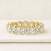 Round Cut CVD Diamond Eternity Wedding Band