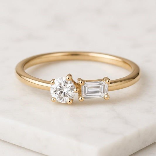 2.5 mm Round Moissanite Wedding Band Floating Bubble Band Half Eternity Band