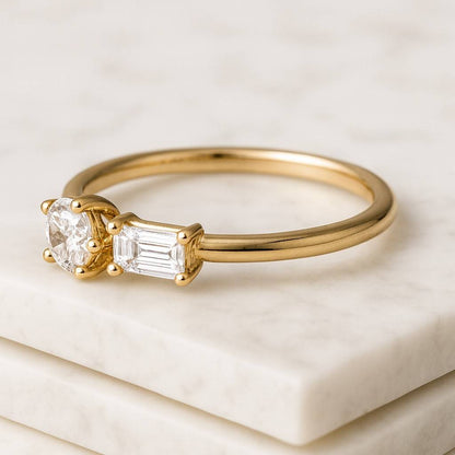 Baguette Stackable Band Bridal Set Matching Full Eternity Band Gifts