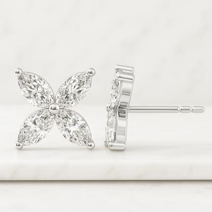 Oval Lab-Grown Diamond Engagement Ring Swirl Pave Band, Solid Gold