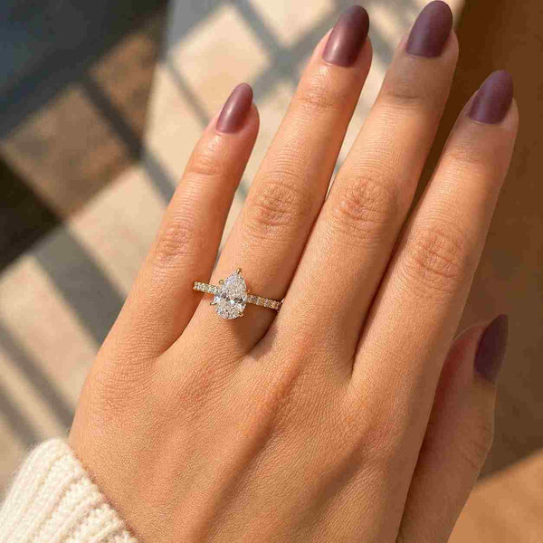 2CT Pink Oval Lab Grown Diamond Ring | Twisted Band Engagement Ring | Oval Pink Diamond Ring | Unique Bridal Ring | Gift for Her
