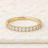 Round Cut Half Eternity Diamond Wedding Ring