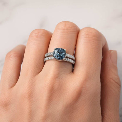 2 CT Marquise Moissanite Diamond engagement ring set Unique Rose gold ring Diamond ring leaf band Bridal Set Promise Ring Anniversary Ring