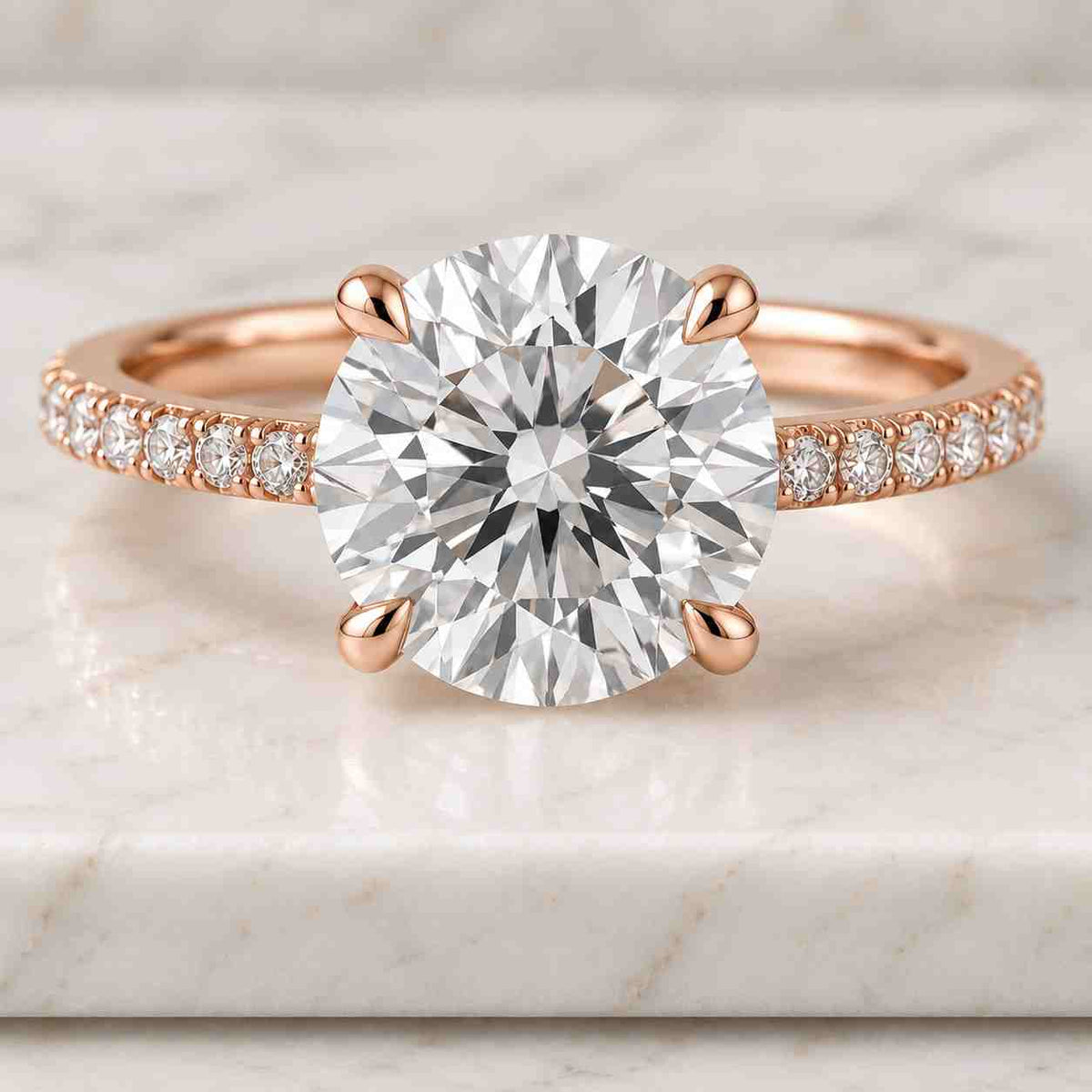 2 CT Oval Lab Grown Diamond Engagement Ring | Twisted Gold Band | Oval Solitaire Ring | Curved Diamond Wedding Ring | Modern Bridal Ring