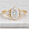 1.45 CT Oval Cut Lab-Grown Diamond Three Stone Ring