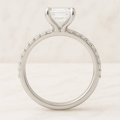 2 Carat Emerald Cut Engagement Rings, Emerald Cut Solitaire Engagement Rings