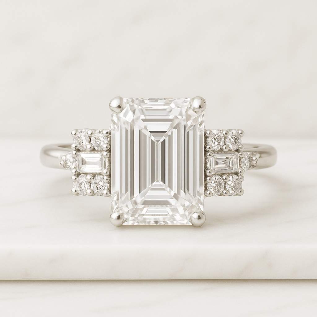2 carat emerald cut engagement rings emerald cut solitaire engagement rings moissanite anniversary rings diamond wedding rings for women