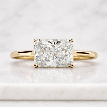2 Carat Radiant Lab Diamond Engagement Ring