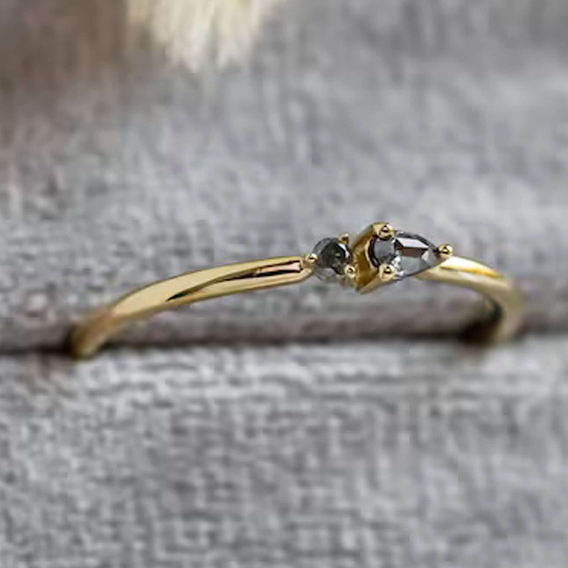 2 Stone Engagement Ring,