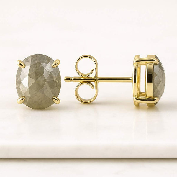 2 TCW Diamond Earrings, 14K Solid Gold Earrings For Women Classic Diamond Earrings