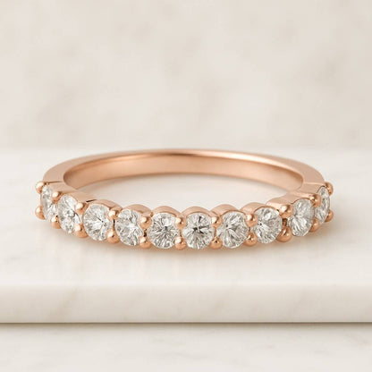 2 carat Lab Grown Diamond Eternity Band Womens Diamond Eternity Ring With 3mm Round Cut Diamonds in Full Eternity