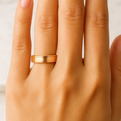 2mm Yellow Gold Wedding Band POLISHED Solid Yellow Gold Wedding Band for Men and Women 2mm Thin Simple Plain Band