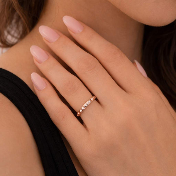2mm Wedding Band, Solid Gold Braided Rope Ring, Dainty Twist Ring, Twisted Rope Spacer Band, 14k Gold Rope Ring, Stacking Twist Ring, Nalani
