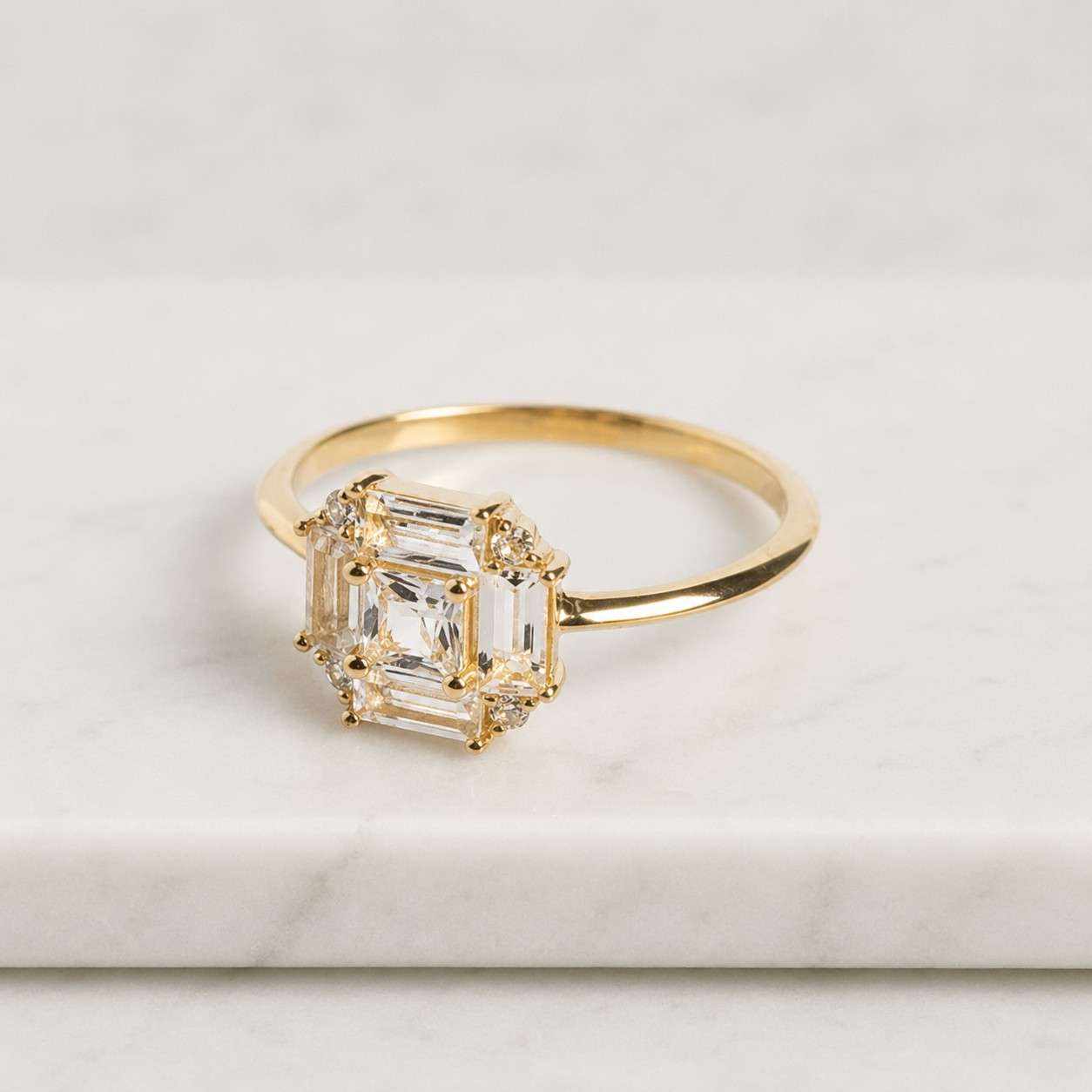 3.0 ct asscher cut moissanite engagement ring, triple claw prong, 925 solitaire ring for women, anniversary ring, birthday gift for women's