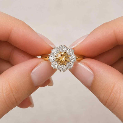 3.50Ct Pear & Emerald Lab-Grown Diamond or Moissanite Toi et Moi Engagement Ring 14k-Solid-Gold Ring
