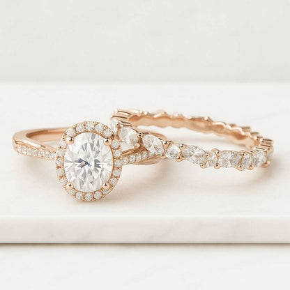 3.50 Carat Oval Cut Lab Diamond Engagement Ring  Halo Oval Diamond Ring  Unique Oval Halo Ring