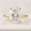 0.50 TO 2.00 CT Oval Cut Hidden Halo Moissanite Wedding Ring