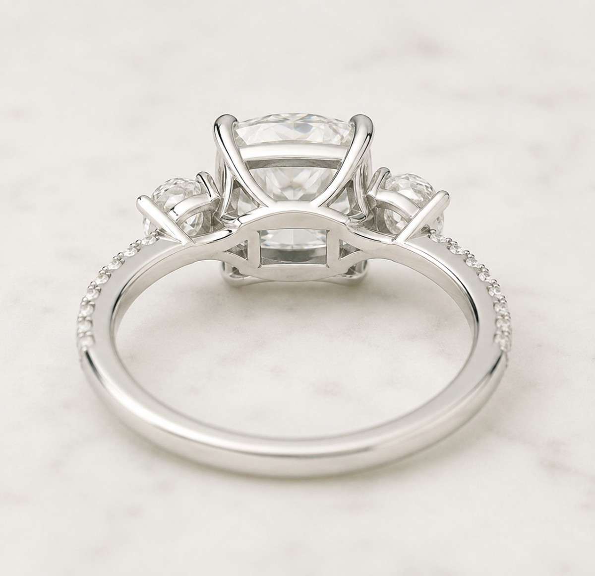 3ct pear lab grown diamond engagement ring: halo solid gold wedding ring
