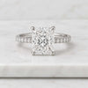 Radiant Cut Lab-Grown Diamond Pave Set Engagement Ring