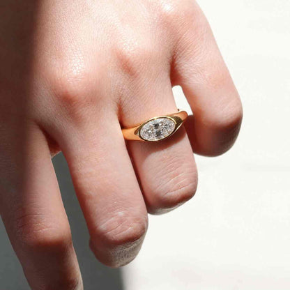 3Ct D VVS2 IGI certified lab grown Oval diamond engagement ring lab created diamond with bezel engagement ring,